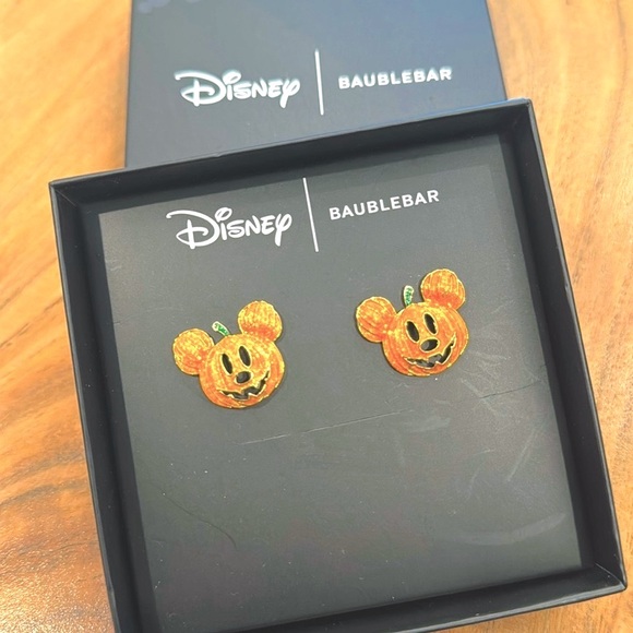 Disney x Baublebar Mickey Mouse Pumpkin Earrings - Picture 3 of 5